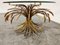 Vintage Gilt Metal Sheaf of Wheat Coco Chanel Coffee Table, 1960s 2