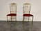 Vintage Brass Chiavari Chairs, 1960s, Set of 2 3