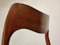 Model 71 Dining Chairs by Niels Otto Møller, 1960s, Set of 4, Image 9