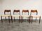 Model 71 Dining Chairs by Niels Otto Møller, 1960s, Set of 4 2