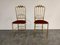 Vintage Chiavari Stühle aus Messing, 1960er, 2er Set 2