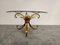 Vintage Gilt Metal Sheaf of Wheat Coco Chanel Coffee Table, 1960s 4