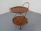 Mid-Century Teak & Metal Serving Bar Cart, 1960s 9