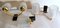 Brass and Half Crystal Sconces in the Style of Maison Arlus, 1957, Set of 3, Image 4