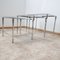 Mid-Century French Metal and Glass Nesting Tables 5