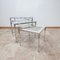 Mid-Century French Metal and Glass Nesting Tables, Image 1
