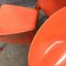 Orange Selene Dining Chairs by Vico Magistretti for Artemide, 1970s, Set of 4 12