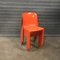 Orange Selene Dining Chairs by Vico Magistretti for Artemide, 1970s, Set of 4 16