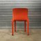 Orange Selene Dining Chairs by Vico Magistretti for Artemide, 1970s, Set of 4, Image 5