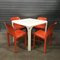 Orange Selene Dining Chairs by Vico Magistretti for Artemide, 1970s, Set of 4 17