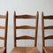 Mid-Century French High Back Rush Dining Chairs, 1940s, Set of 6 11