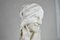 Büste aus Alabaster, Verschleierte Frau mit Augen, 1900er 10