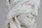 Büste aus Alabaster, Verschleierte Frau mit Augen, 1900er 5