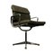 EA 207 Green Leather Desk Chair by Charles & Ray Eames for Herman Miller, 1960s 1