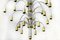 Italian Chrome and Brass Chandelier by Gaetano Sciolari, 1960s, Image 2