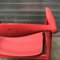 Rot lackierter Beistellstuhl aus Holz von Hans J. Wegner, 1960er 15