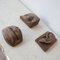 Mid-Century Carved Wooden Abstract Face Artwork Sculptures, Set of 3 5