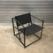 FM62 Cube Lounge Chair in Black Linen by Radboud Van Beekum for Pastoe, 1980 3