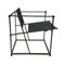 FM62 Cube Lounge Chair in Black Linen by Radboud Van Beekum for Pastoe, 1980 1