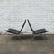 Model PK22 Black Leather Lounge Chairs by Poul Kjærholm for E. Kold Christensen, 1960s, Set of 2 2