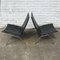 Model PK22 Black Leather Lounge Chairs by Poul Kjærholm for E. Kold Christensen, 1960s, Set of 2, Image 3