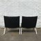 Model PK22 Black Leather Lounge Chairs by Poul Kjærholm for E. Kold Christensen, 1960s, Set of 2 5