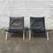 Model PK22 Black Leather Lounge Chairs by Poul Kjærholm for E. Kold Christensen, 1960s, Set of 2, Image 19