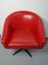 Red Swivel Armchairs, 1960s, Set of 2, Image 9