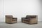 Industrial Brown Leather Modular Sofa and Armchair by COR Sitzkomfort, 1960s, Set of 5 9