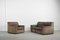 Industrial Brown Leather Modular Sofa and Armchair by COR Sitzkomfort, 1960s, Set of 5, Image 9