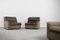 Industrial Brown Leather Modular Sofa and Armchair by COR Sitzkomfort, 1960s, Set of 5 4
