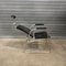 Barber or Dentist Chair in Black Corduroy, 1960s 3