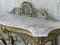 19th Century French Bronze Console Table or Vanity with White Marble Top, Image 7