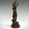 Figura femenina francesa Art Nouveau de bronce, años 20, Imagen 5