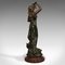Figura femminile Art Nouveau in bronzo, Francia, anni '20, Immagine 5