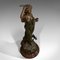 Figura femminile Art Nouveau in bronzo, Francia, anni '20, Immagine 7