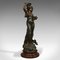 Figura femenina francesa Art Nouveau de bronce, años 20, Imagen 1