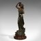 Figura femenina francesa Art Nouveau de bronce, años 20, Imagen 3