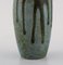 Vase with Handles in Glazed Ceramic, Running Glaze, Denbac, France 3