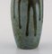 Vase with Handles in Glazed Ceramic, Running Glaze, Denbac, France, Image 3