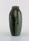 Vase mit Griffen aus glasierter Keramik, Laufglasur, Denbac, Frankreich 5