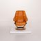 Orange Reno Leather Armchair & Stool from Stressless, Set of 2, Image 8