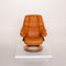 Orange Reno Leather Armchair & Stool from Stressless, Set of 2 10