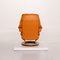 Orange Reno Leather Armchair & Stool from Stressless, Set of 2 12