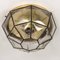 Iron and Clear Glass Lantern Flush Mount or Wall Light from Limburg, Image 6