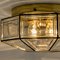 Large Clear Glass Flush Mount or Wall Light by Limburg, 1960s 5