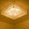 Square Textured Glass Flush Mount Ceiling Lamp by J.T Kalmar, Image 8