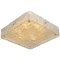 Square Textured Glass Flush Mount Ceiling Lamp by J.T Kalmar 1