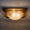 Massive Textured Glass Flush Mount or Wall Light from Kalmar, 1960 12