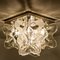 Large Catena Murano Glass Flush Mount Chandelier by J.T. Kalmar, 1970s 15